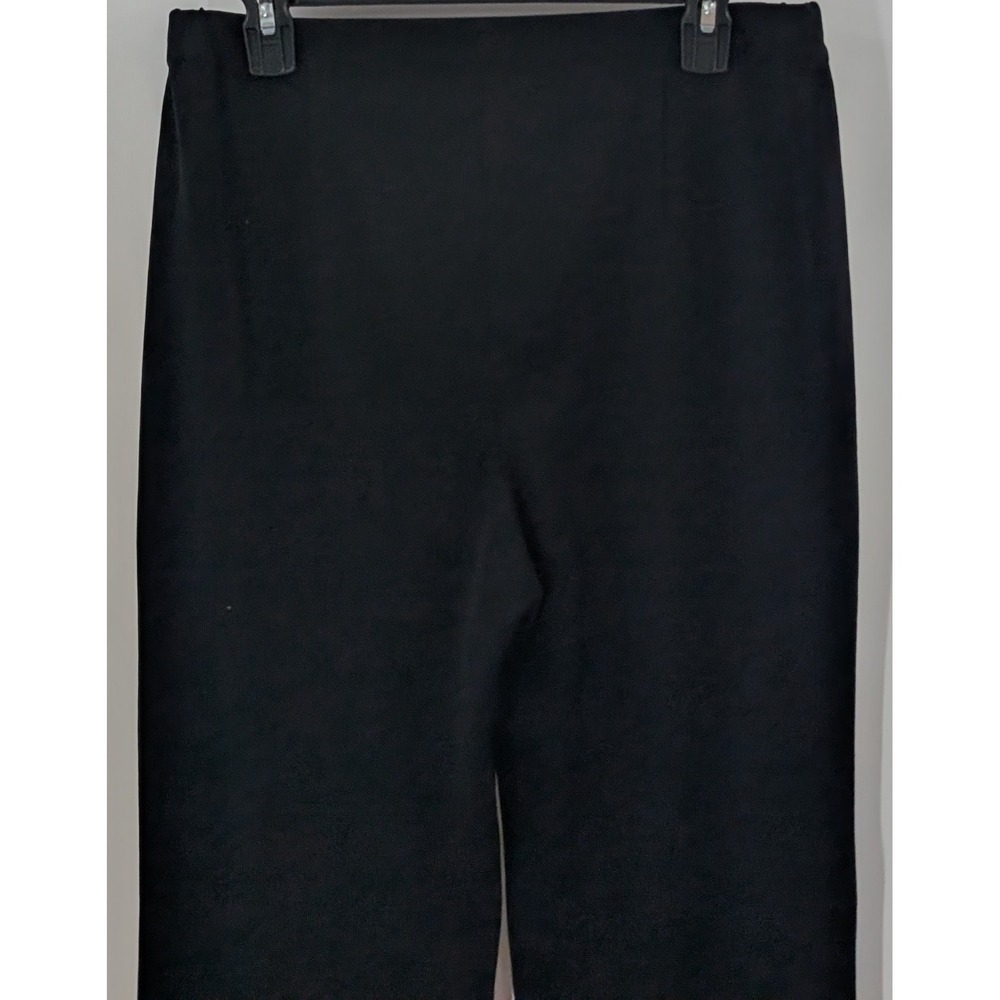 Exclusively Misook Black Pull-On Pants Size‎ M Women's Wide Leg Dressy Long - Picture 8 of 9